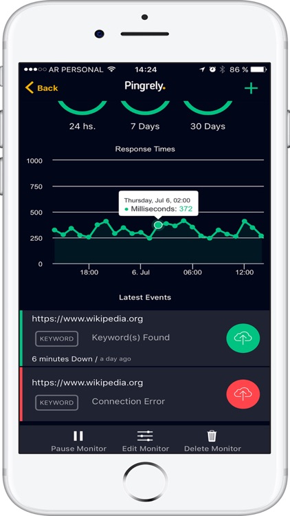 Pingrely Website Monitor