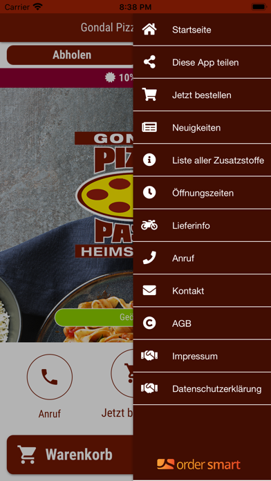 Screenshot #2 pour Gondal Pizza und Pasta