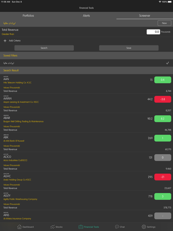 Jibla Finance iPad screenshot 4 - Finance app