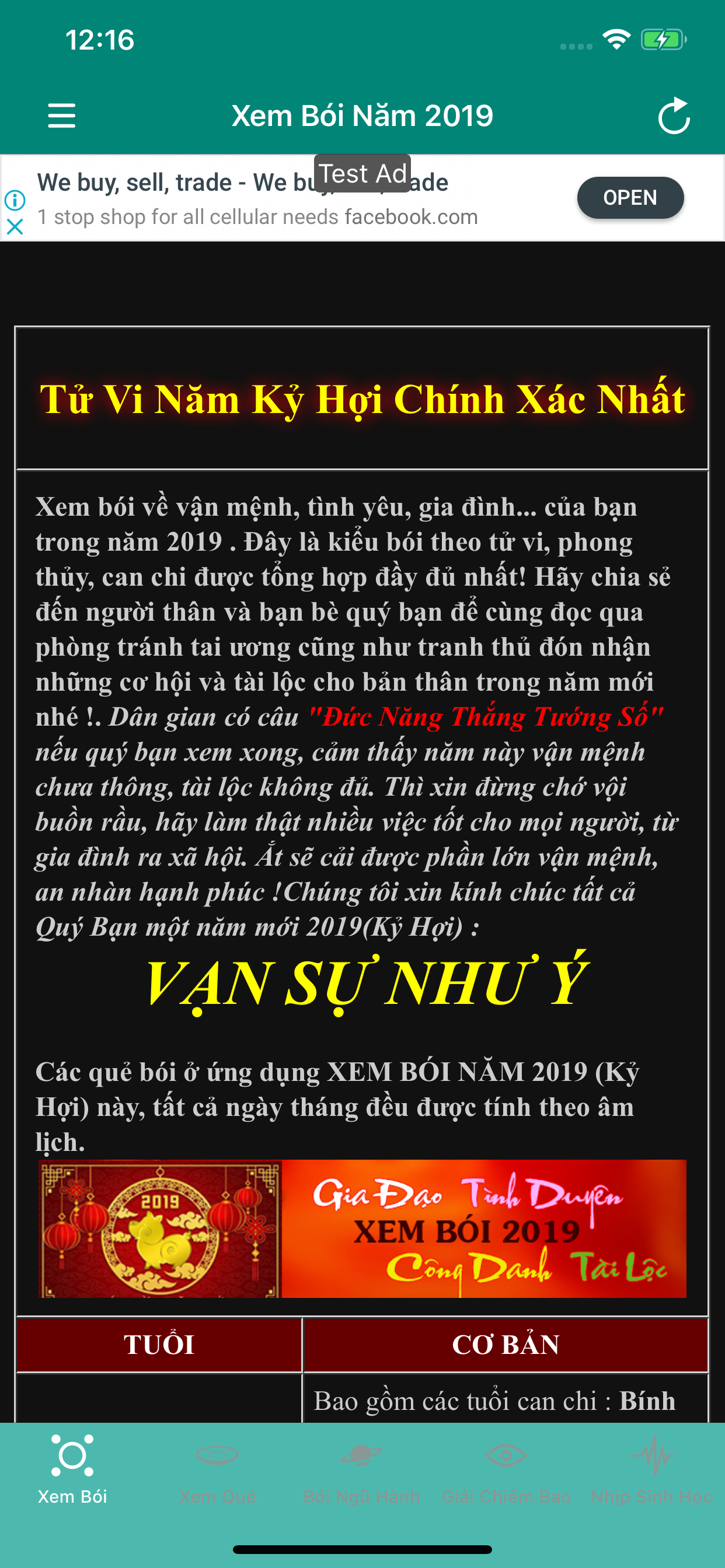Xem Bói Vận Mệnh Tổng Hợp