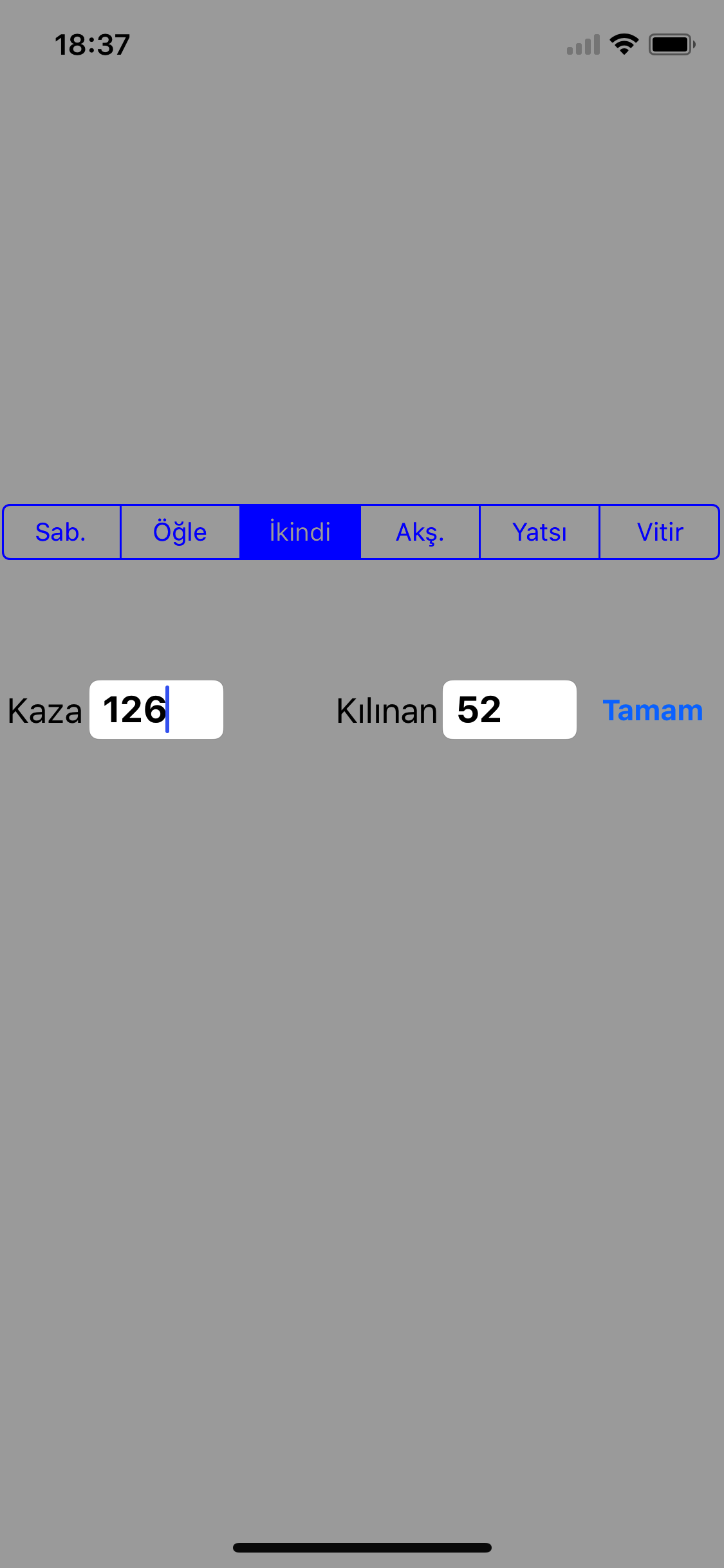 Kaza Namazı Takip screenshot 2