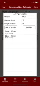 Commercial Gas Calculator screenshot #2 for iPhone