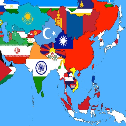 Asian Flags and Country names by fhjhg rthhf