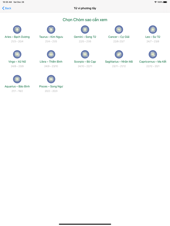 Tu Vi 2020 - Tu Vi Canh Ty iPad screenshot