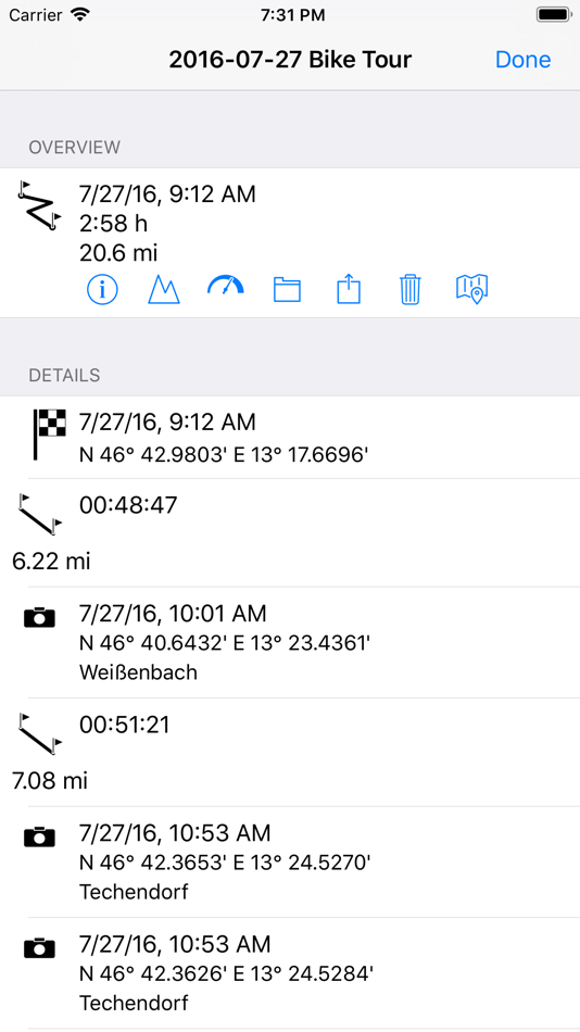 #2. myTracks - The GPS-Logger (iOS) بواسطة: Dirk Stichling
