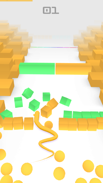 Snake Rush 3D-Endless screenshot 1