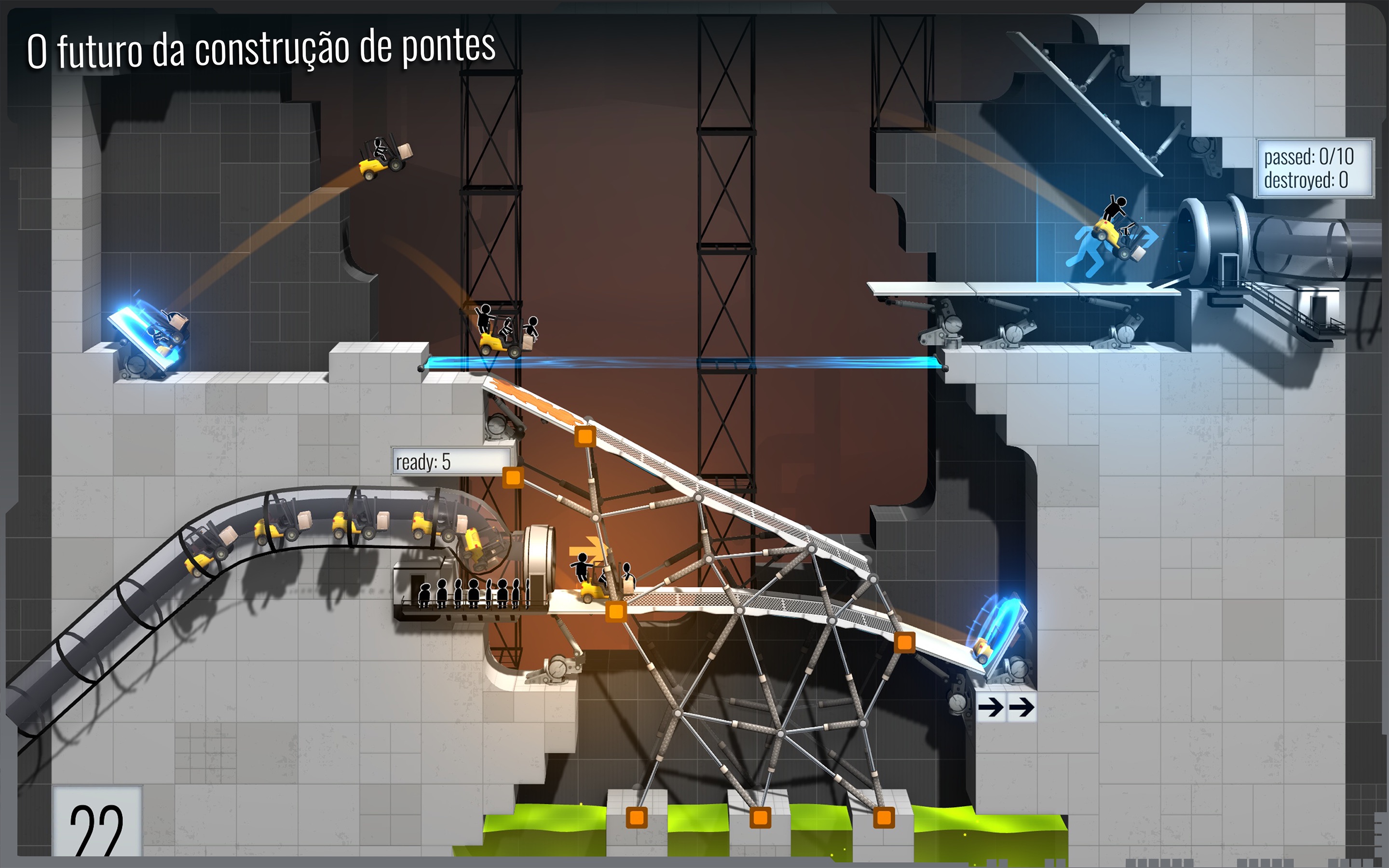 Screenshot do app Bridge Constructor Portal