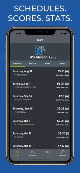 Game screenshot Memphis Football Schedules mod apk