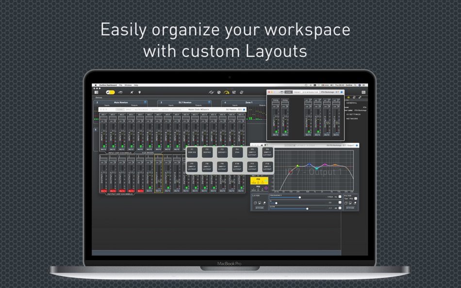 #4. Outline Dashboard (macOS) Podle: Outline Pro Audio