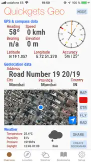 quickgets geo: geodata widgets iphone screenshot 3