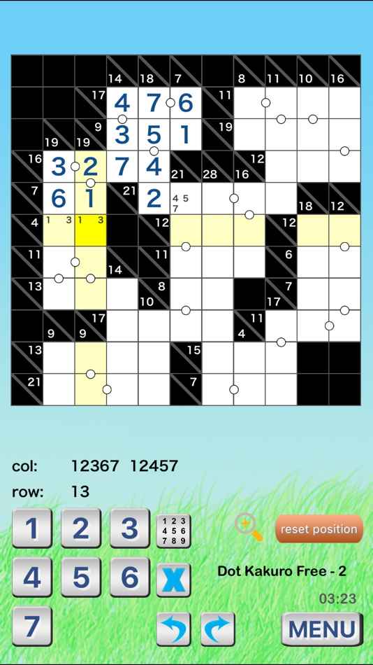 #1. Kakuro Challenge - Cross Sum (iOS) 由: Stanley Lam