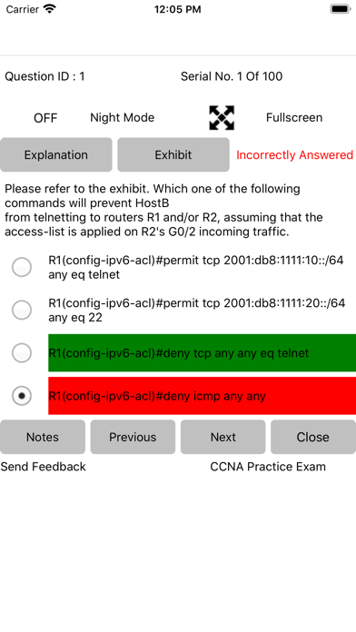 Exam Sim For CCNA 200-301 Screenshot