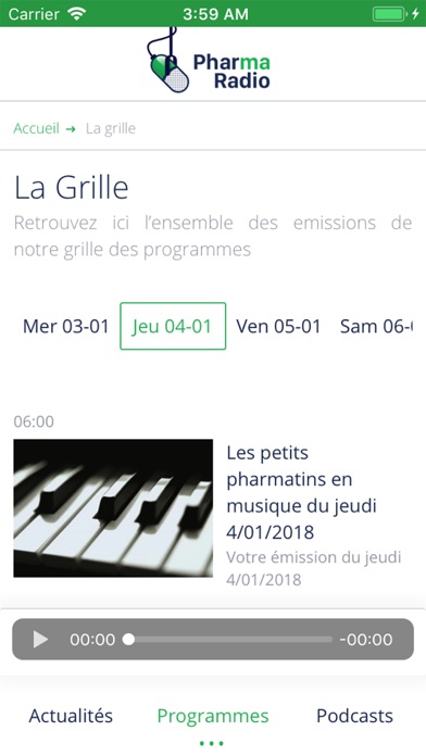 Screenshot #3 pour Pharmaradio