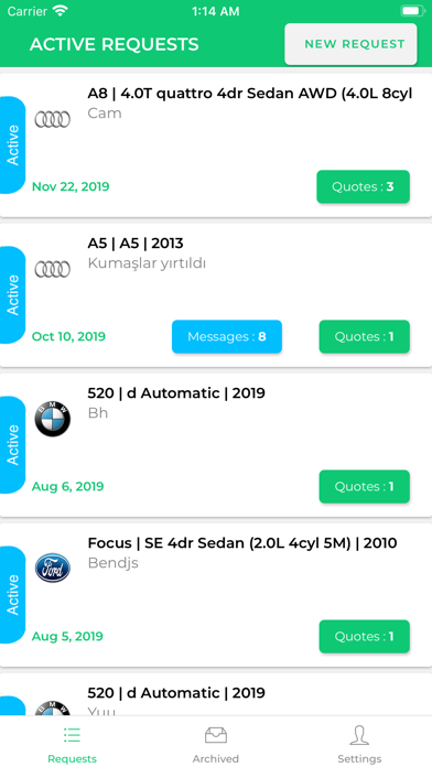 QPartsApp screenshot 2