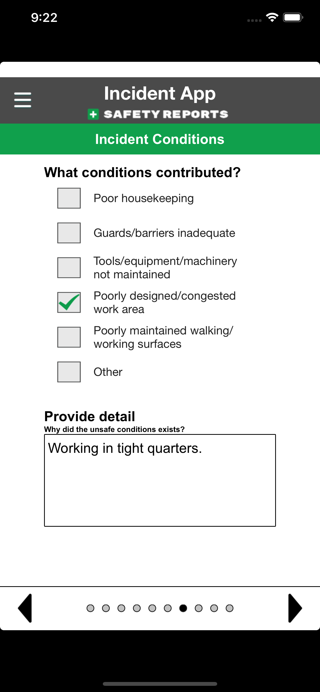 Safety Incident Reports | SR