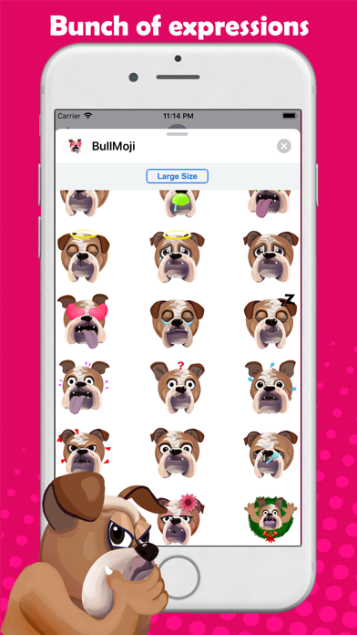 Screenshot #2 pour BullMoji for Bulldog Lovers
