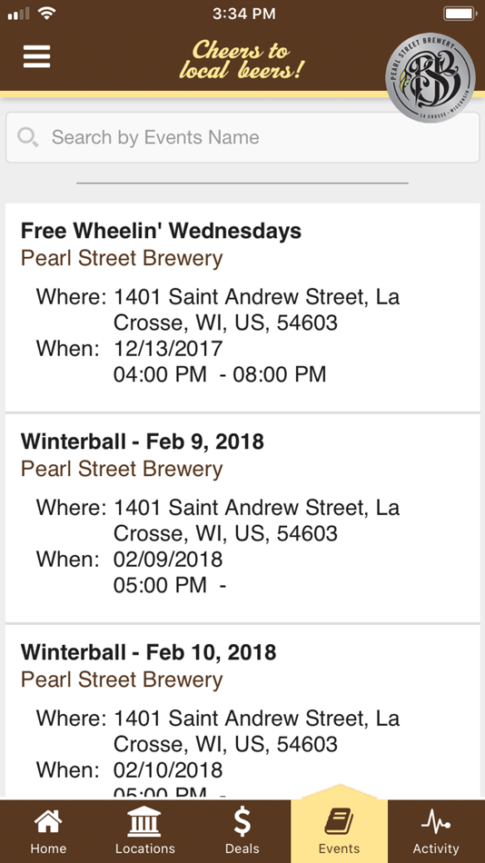 Pearl Street Brewery (by DarumaTech) (iOS Apps) — AppAgg