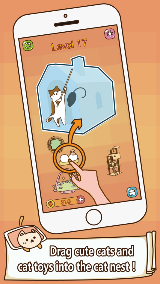#1. Help Cats Into The Cat Nest (iOS) 由: 冬梅 杨