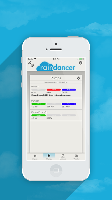Raindancer Mobile Screenshot