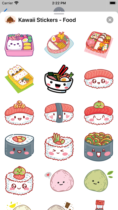 Kawaii Stickers - Food | App Price Drops
