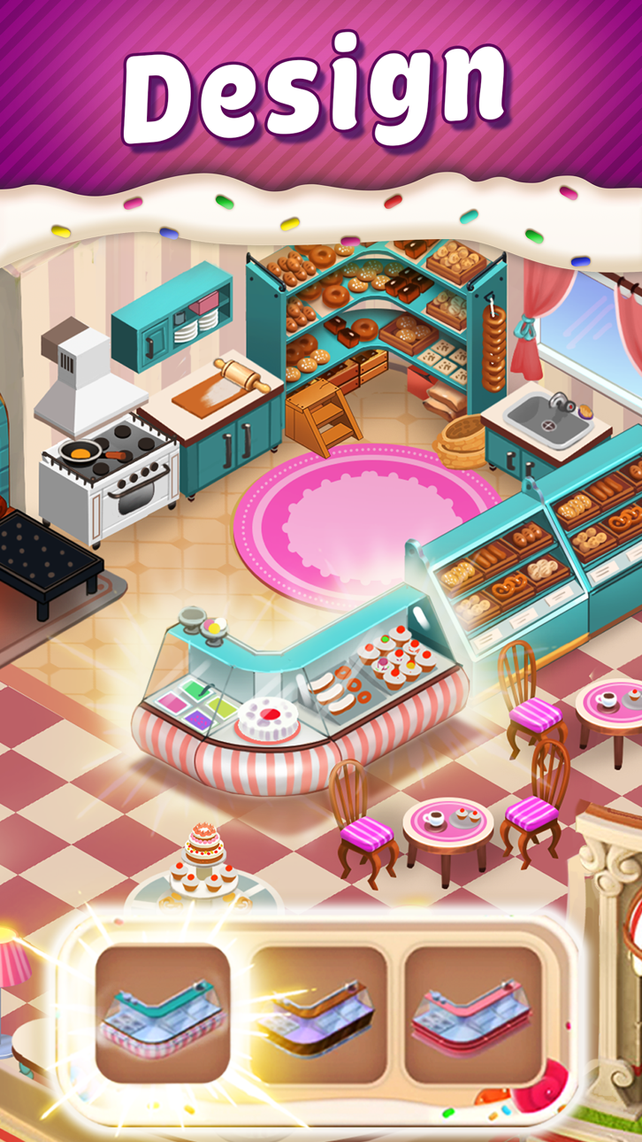 Sweet Escapes: Build A Bakery iOS Mod IPA screenshot 1 - iOS game interface