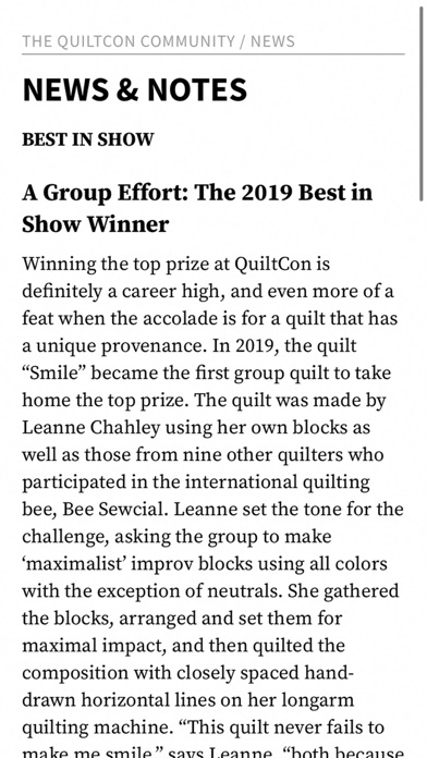 Quilting Arts Magazine Screenshot