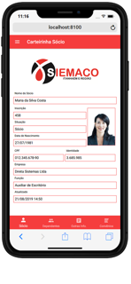 Carteirinha SIEMACO Itanhaém screenshot 2