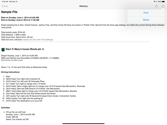 Screenshot #3 for Road Trip Planner™