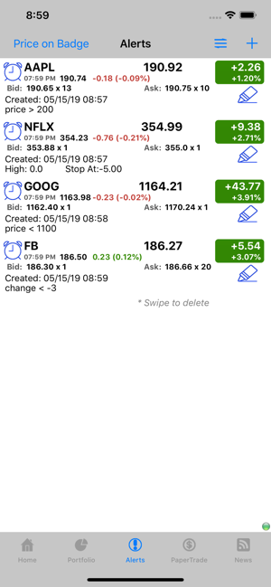‎Stocks Tracker:Real-time stock Screenshot