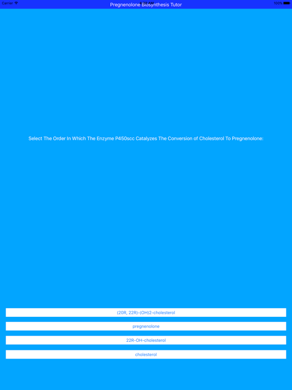 Screenshot #5 pour Pregnenolone Synthesis Tutor