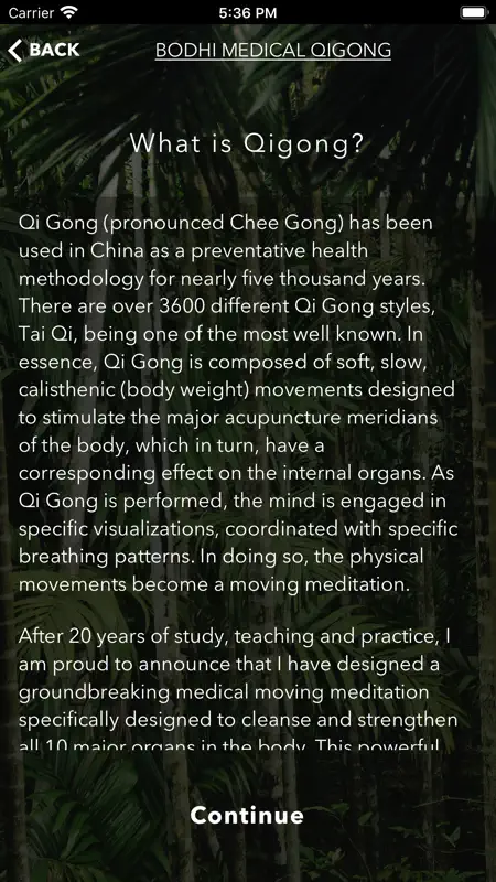 Bodhi Medical Qigong screenshot 4 of 7