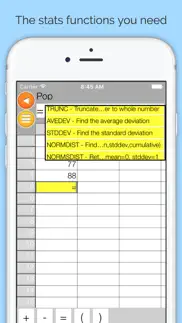 statsheet spreadsheet iphone screenshot 1