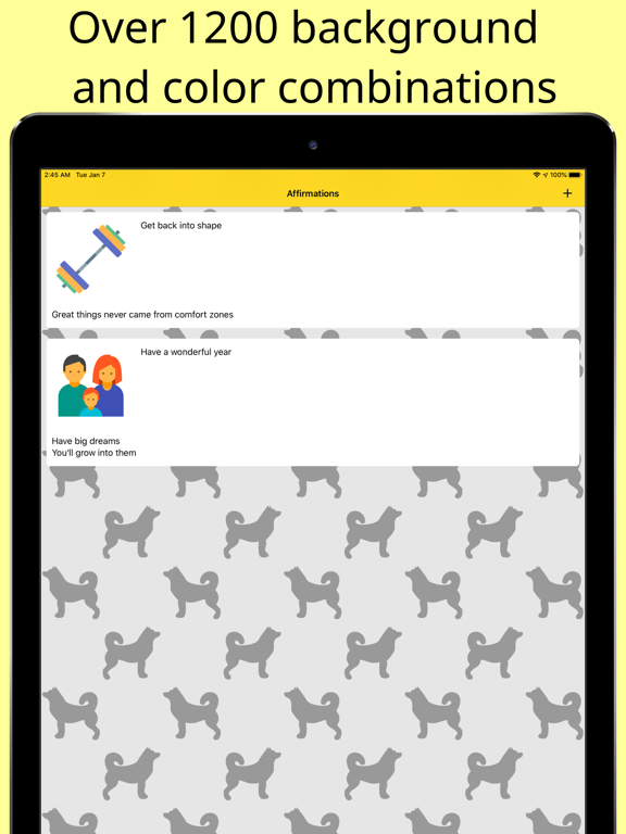 Affirmation Alert iPad screenshot 7 - Lifestyle app