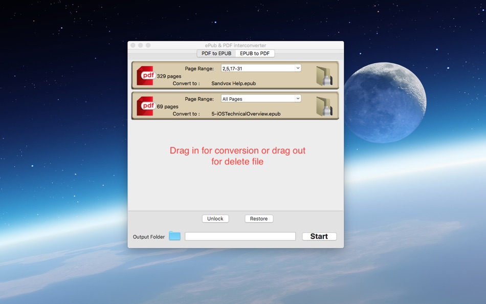 #1. EPUB & PDF interconverter (macOS) 由: 跃军 龚