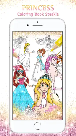 Game screenshot Princess Coloring Book Sparkle mod apk