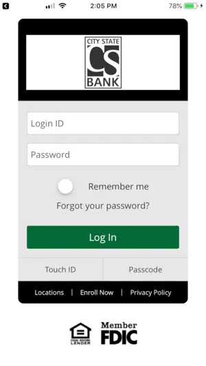 City State Bank Mobile Banking screenshot 1