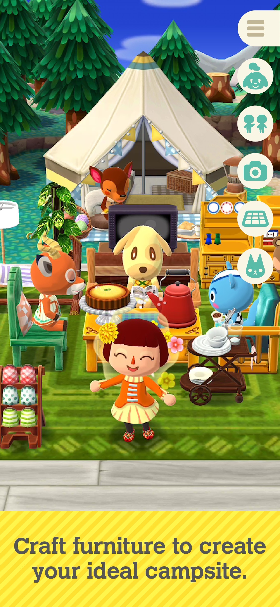 Screenshot do app Animal Crossing: Pocket Camp