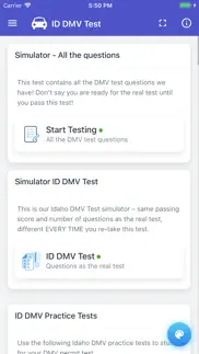 idaho dmv permit test iphone screenshot 3