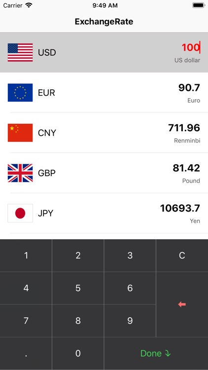 Exchange rate calculation !