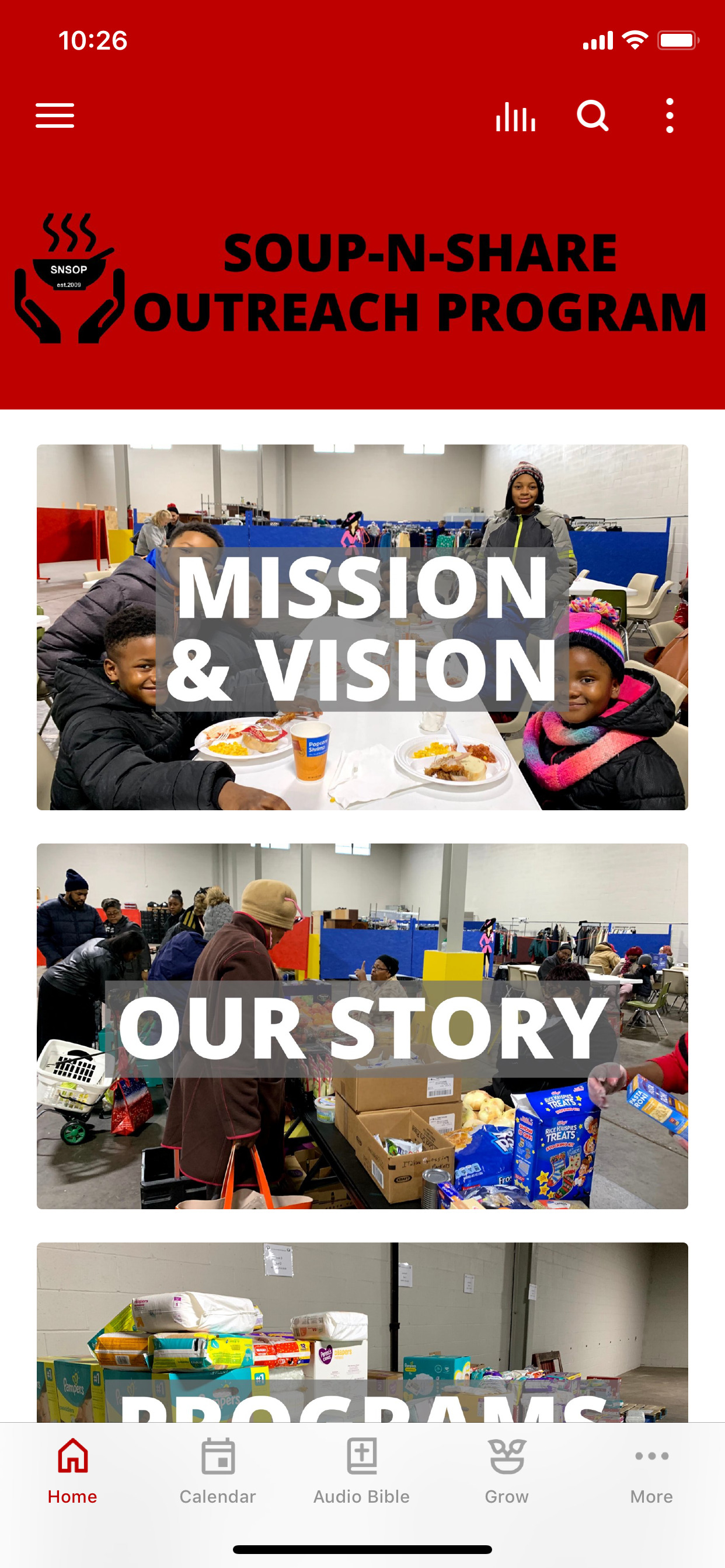 Soup-n-Share Outreach Program