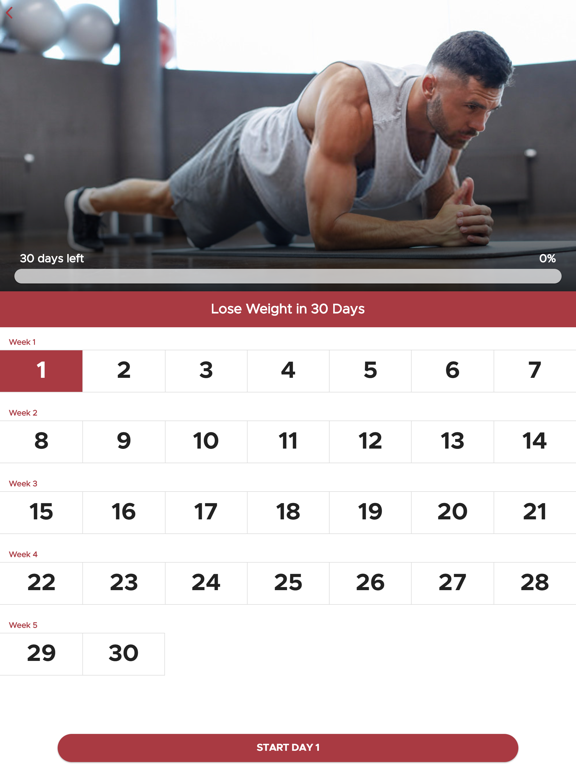 At Home Workouts for Men iPad screenshot