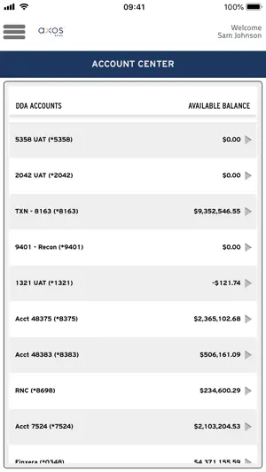 Axos Treasury Management screenshot 1