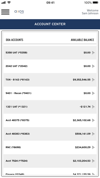 Axos Treasury Management