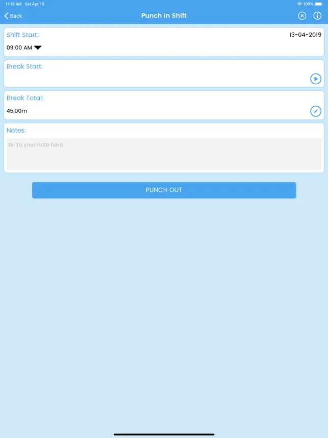 Captura 3 WorkLog - Shift Hours Tracking iphone