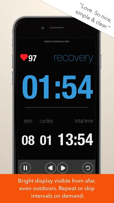 Tabata Stopwatch Pro (Paid) screenshot 2 of 5