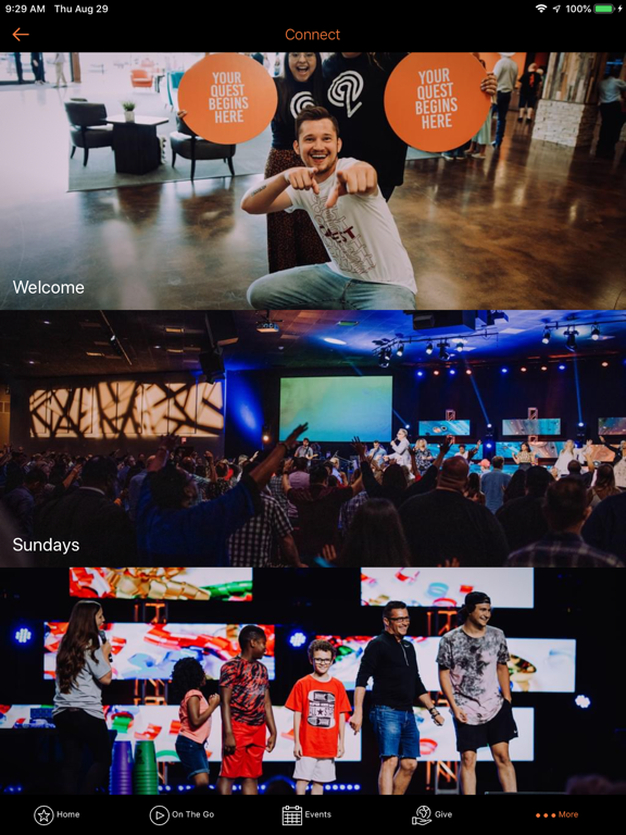 Quest Church Norman iPad screenshot 2 - Lifestyle app