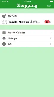shopping (grocery list) iphone screenshot 2
