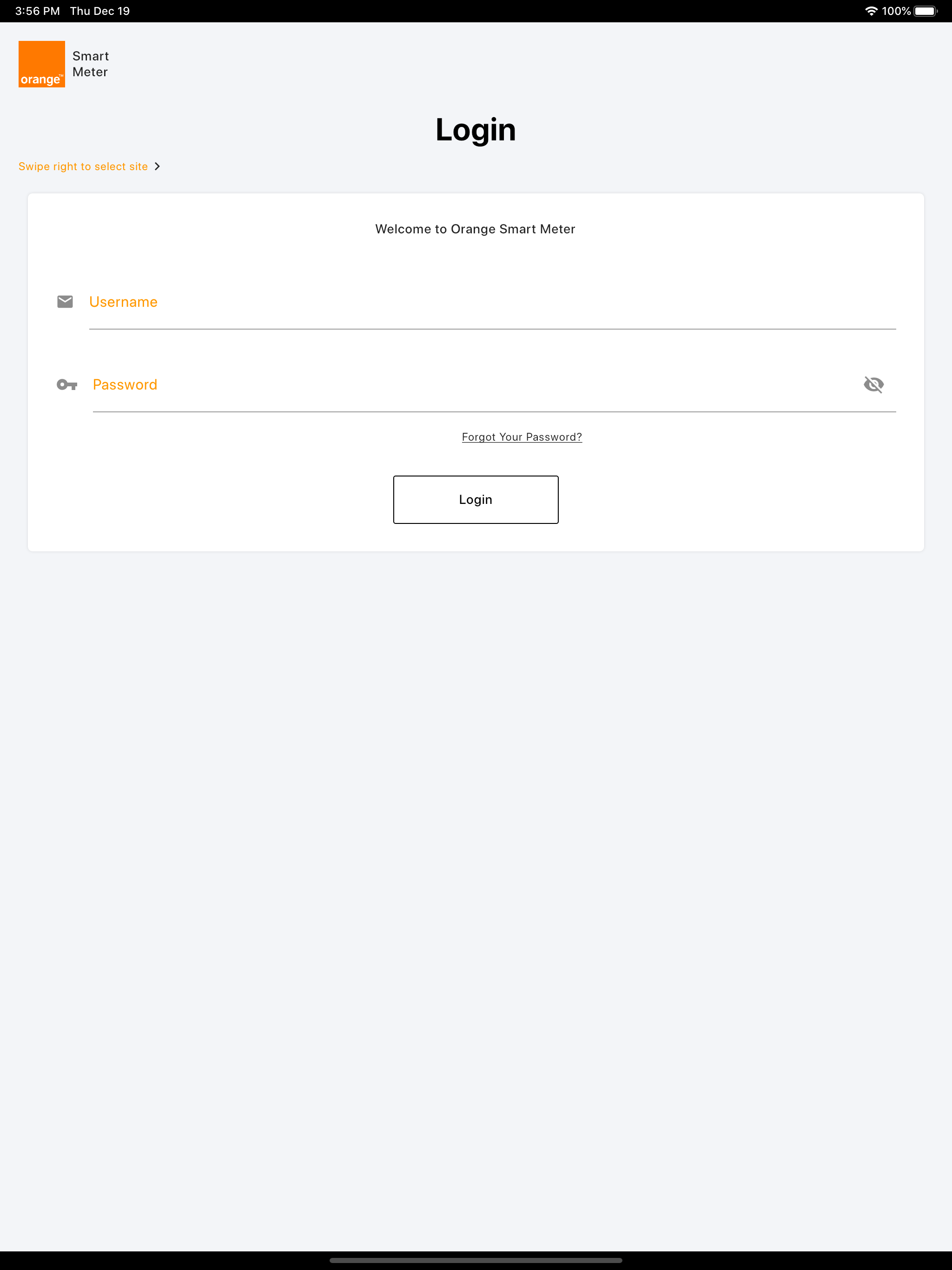Smart Meter Customer App