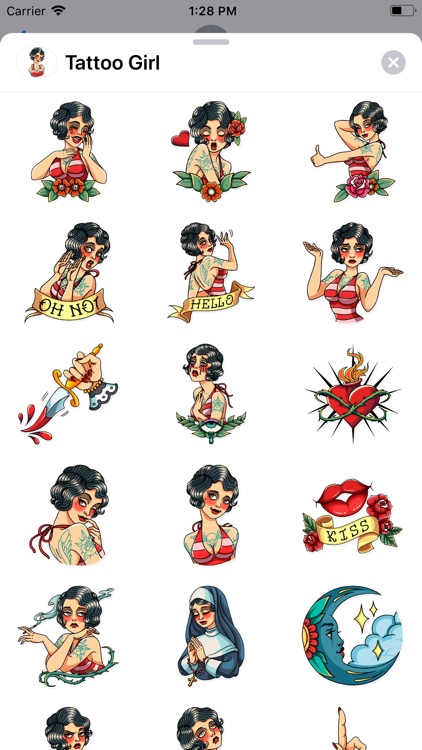 Tattoo Girl Sticker Pack