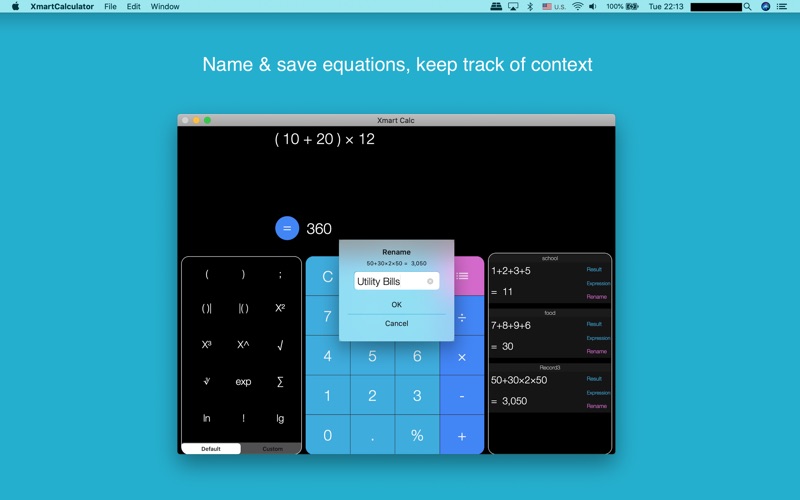 Screenshot #2 pour Xmart Calculator Pro - Desktop